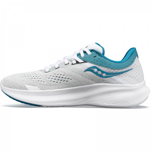 Saucony Scarpe Ride 16 W Bianco/Turchese